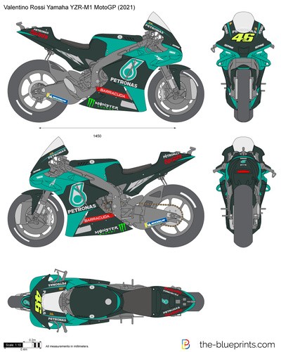 Valentino Rossi Yamaha YZR-M1 MotoGP (2021)