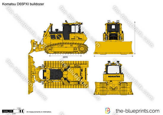 Komatsu D65PXI bulldozer