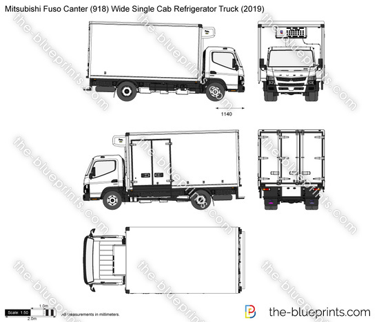 Mitsubishi Fuso Canter (918) Wide Single Cab Refrigerator Truck