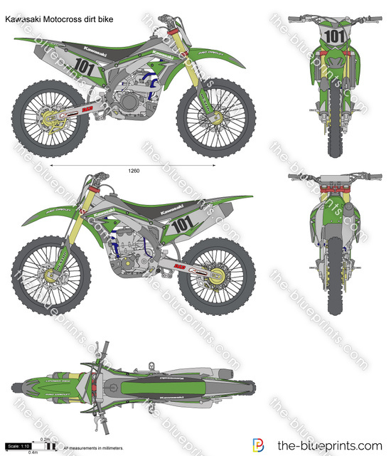 Kawasaki Motocross dirt bike