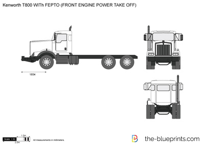 Kenworth T800 WITh FEPTO (FRONT ENGINE POWER TAKE OFF)