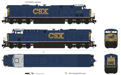 CSX ES40DC Locomotive