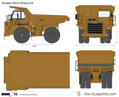 Komatsu 325-6 mining truck
