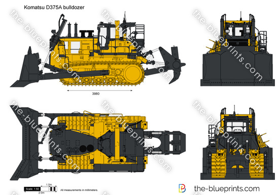Komatsu D375A bulldozer