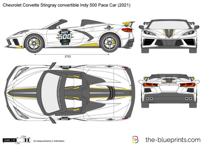 Chevrolet Corvette Stingray convertible Indy 500 Pace Car (2021)