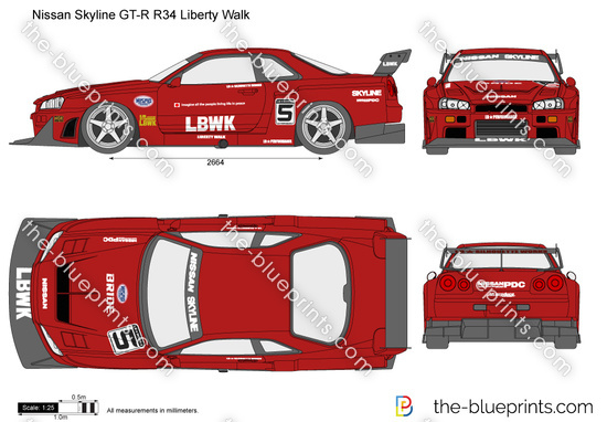 Nissan Skyline GT-R R34 Liberty Walk