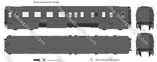 Soviet armoured train carriage
