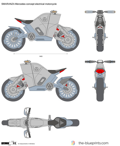 SMARANZA Mercedes concept electrical motorcycle