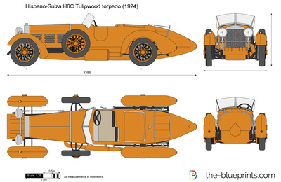 Hispano-Suiza H6C Tulipwood torpedo (1924)