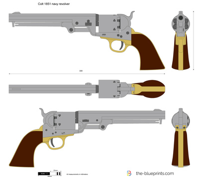 Colt 1851 navy revolver